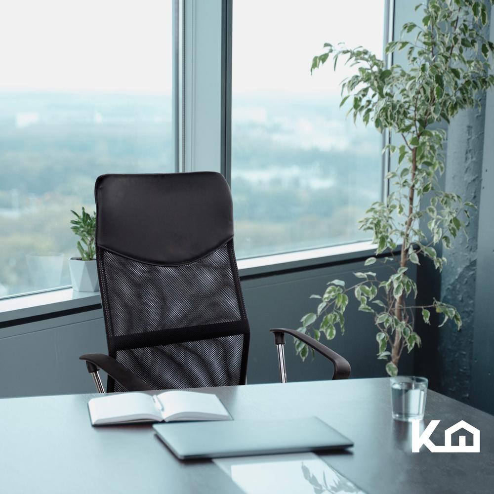 Foto 8 | Silla de Oficina Ejecutiva Giratoria Ergonómica Escritorio KingsHouse Negro