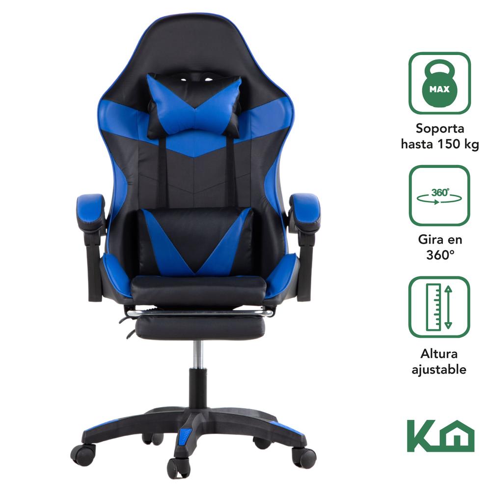 Foto 2 | Silla Gamer Ergonomica Reclinable Ajustable Escritorio Hogar