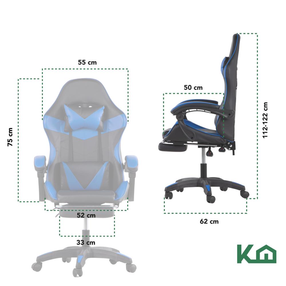 Foto 6 pulgar | Silla Gamer Ergonomica Reclinable Ajustable Escritorio Hogar