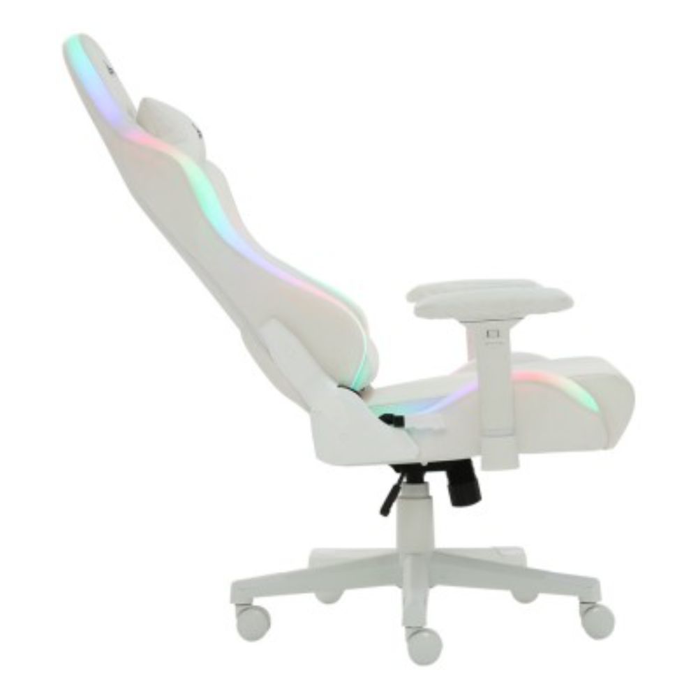 Foto 2 pulgar | Silla Gamer con Luz Led Xzeal Reclinable 180° hasta 150 Kg color Blanco