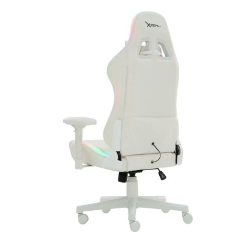 Foto 3 pulgar | Silla Gamer con Luz Led Xzeal Reclinable 180° hasta 150 Kg color Blanco