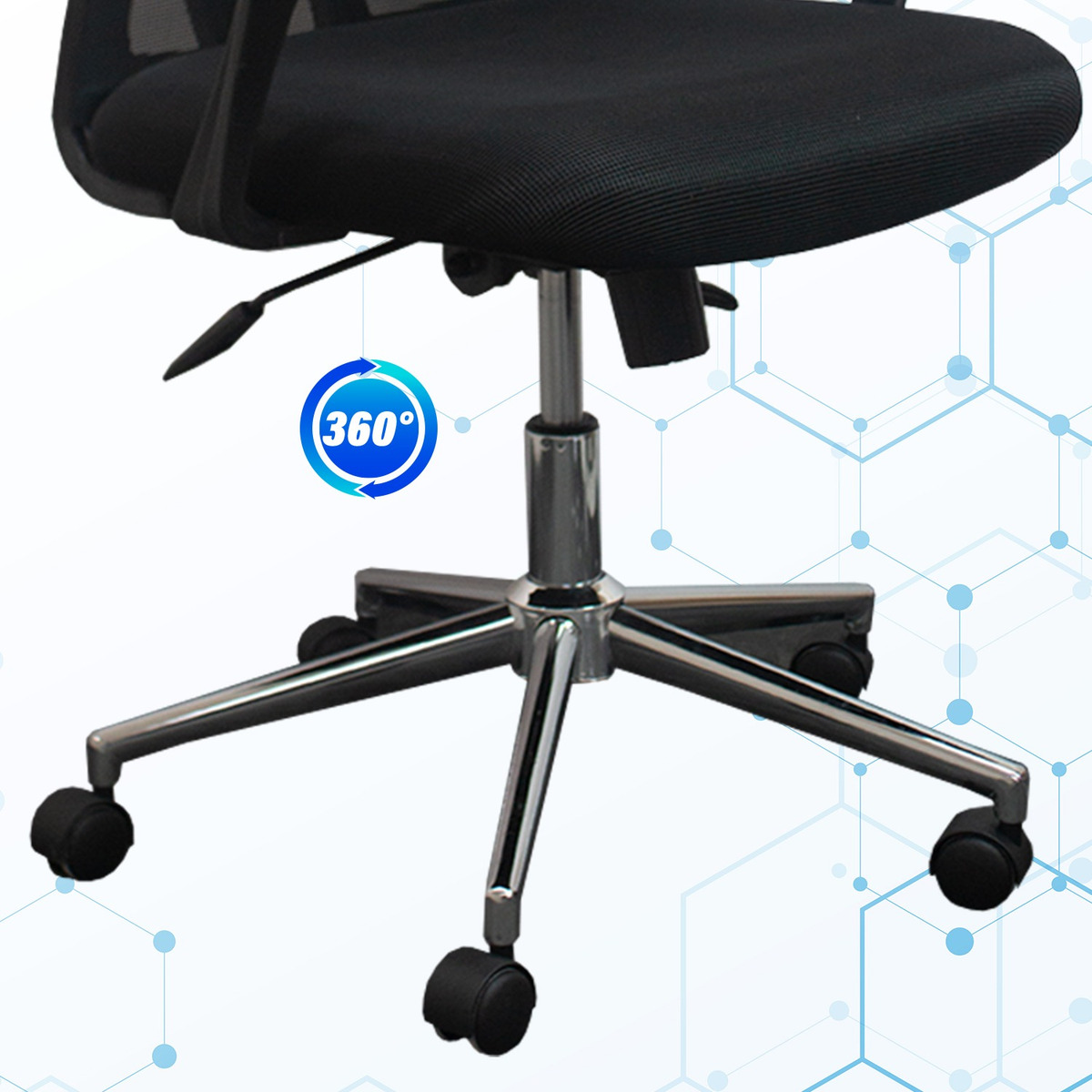 Foto 4 pulgar | Silla Ergonómica Jauz J0026 Negra