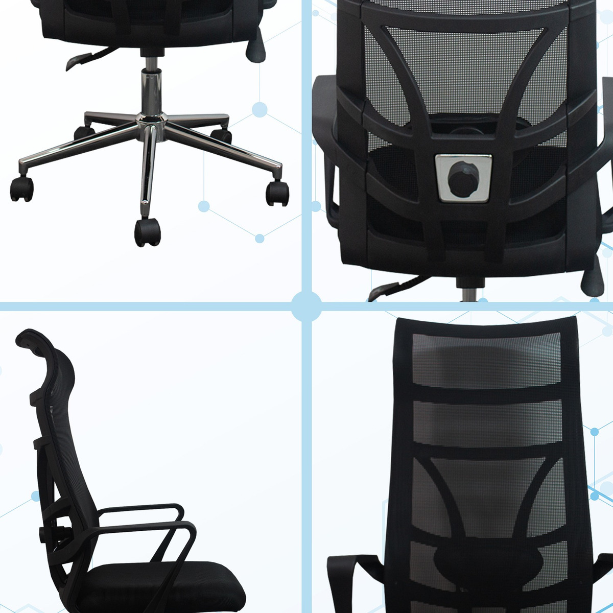 Foto 5 pulgar | Silla Ergonómica Jauz J0026 Negra