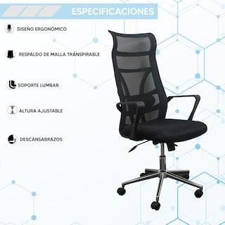 Foto 6 | Silla Ergonómica Jauz J0026 Negra
