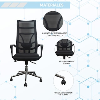 Foto 7 | Silla Ergonómica Jauz J0026 Negra