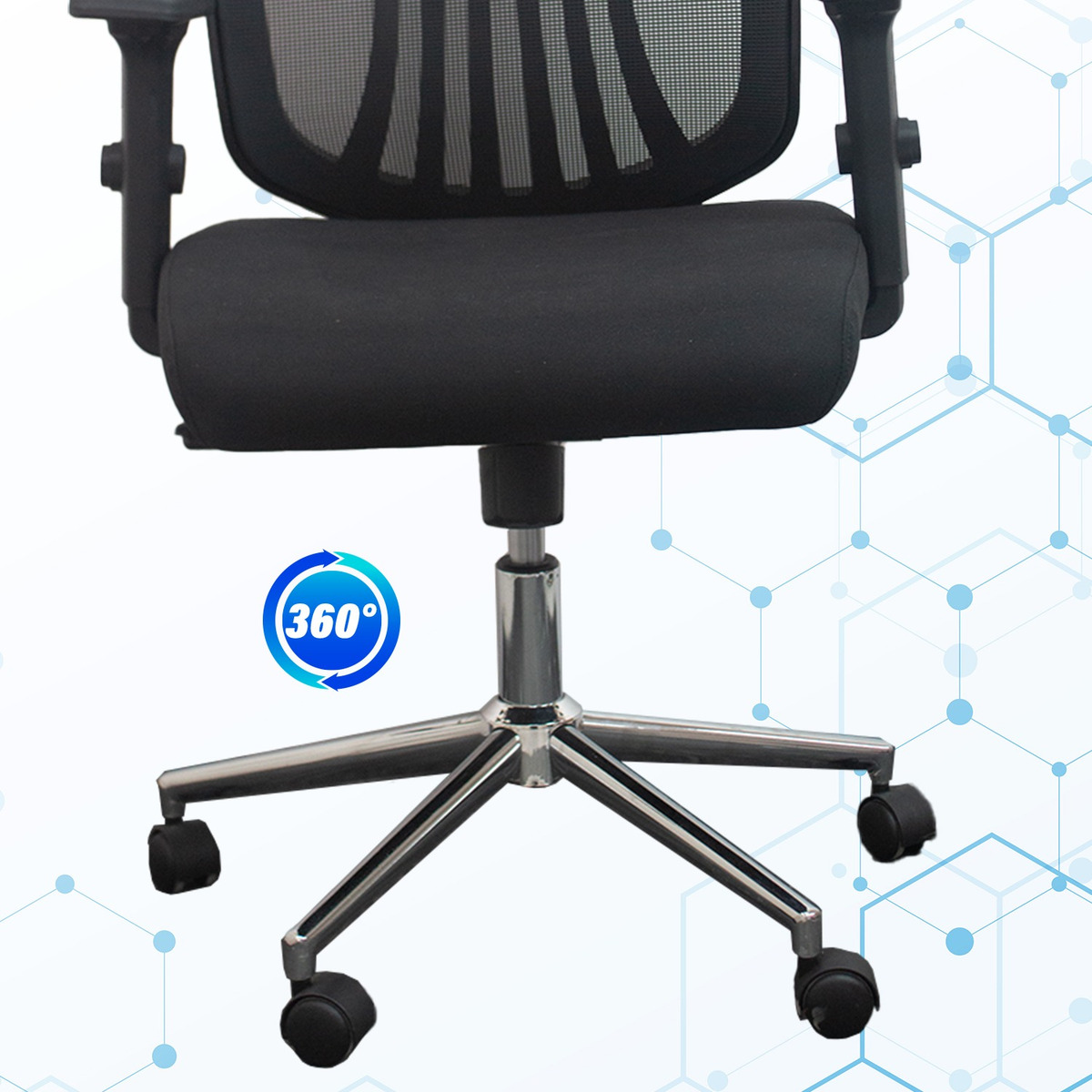 Foto 4 pulgar | Silla de Escritorio Ergonómica con Reclinación Tipo Alfa Jauz Improvement  J0025 Negra