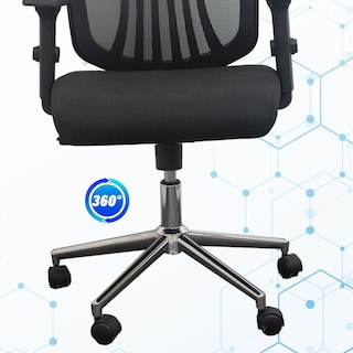 Foto 3 | Silla de Escritorio Ergonómica con Reclinación Tipo Alfa Jauz Improvement J0025 Negra