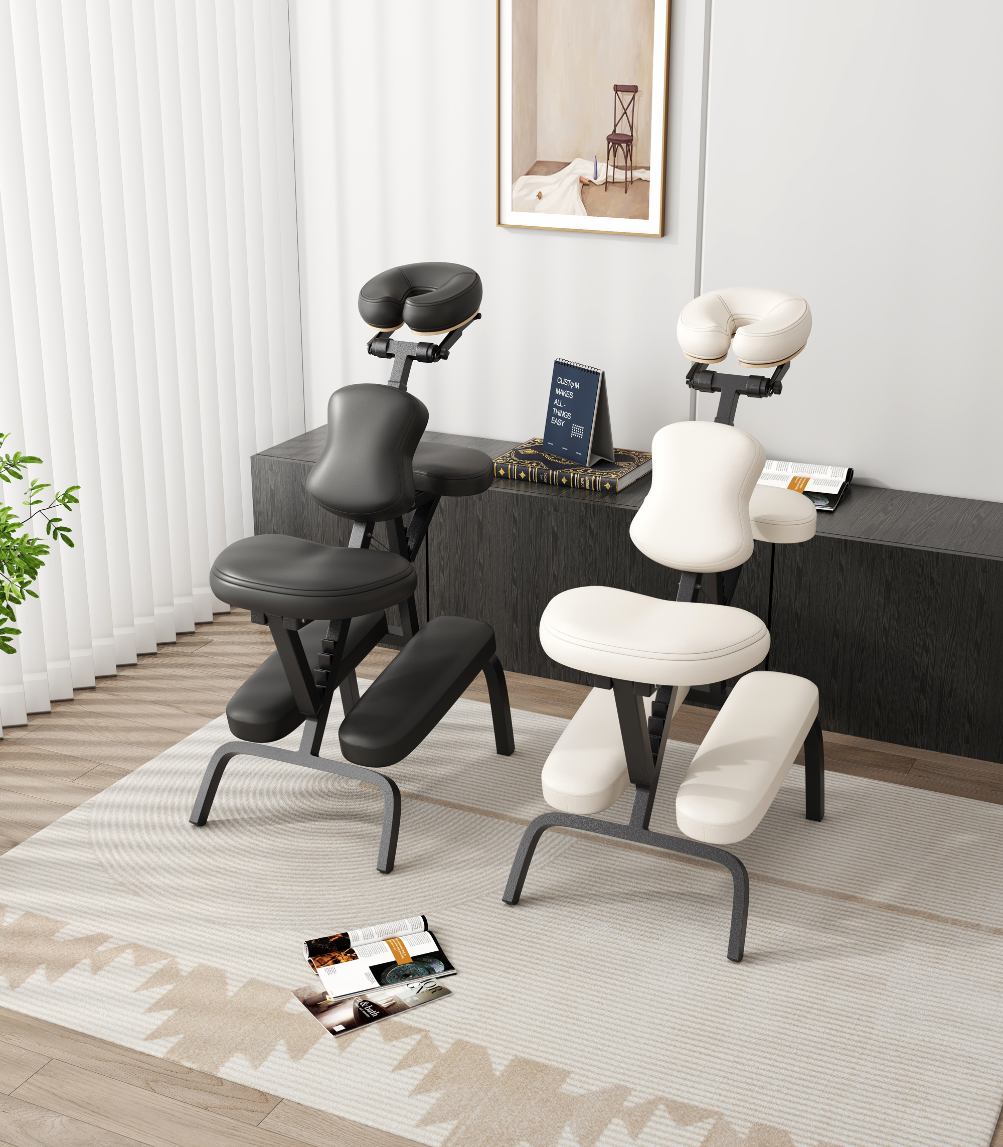 Foto 2 pulgar | Silla Masaje Tatoo Plegable Confort Premium Shiatsu Vinil