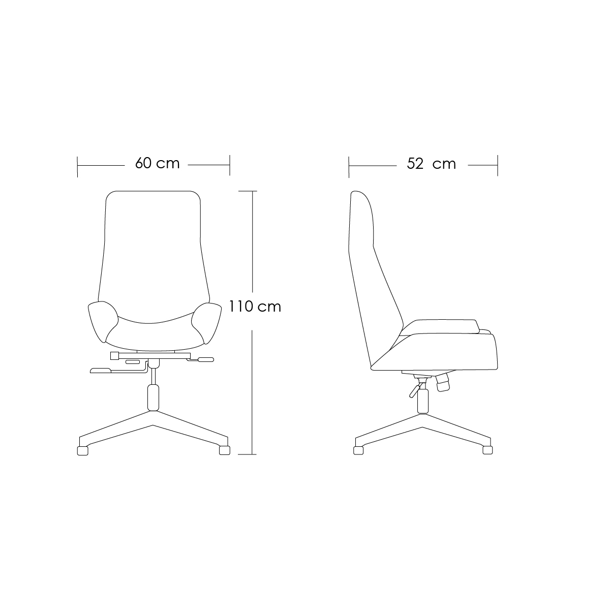 Foto 2 | Silla para Oficina Iliosinnova con Respaldo Negro