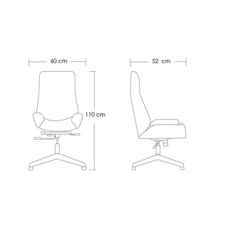 Foto 2 | Silla para Oficina Iliosinnova con Respaldo Negro