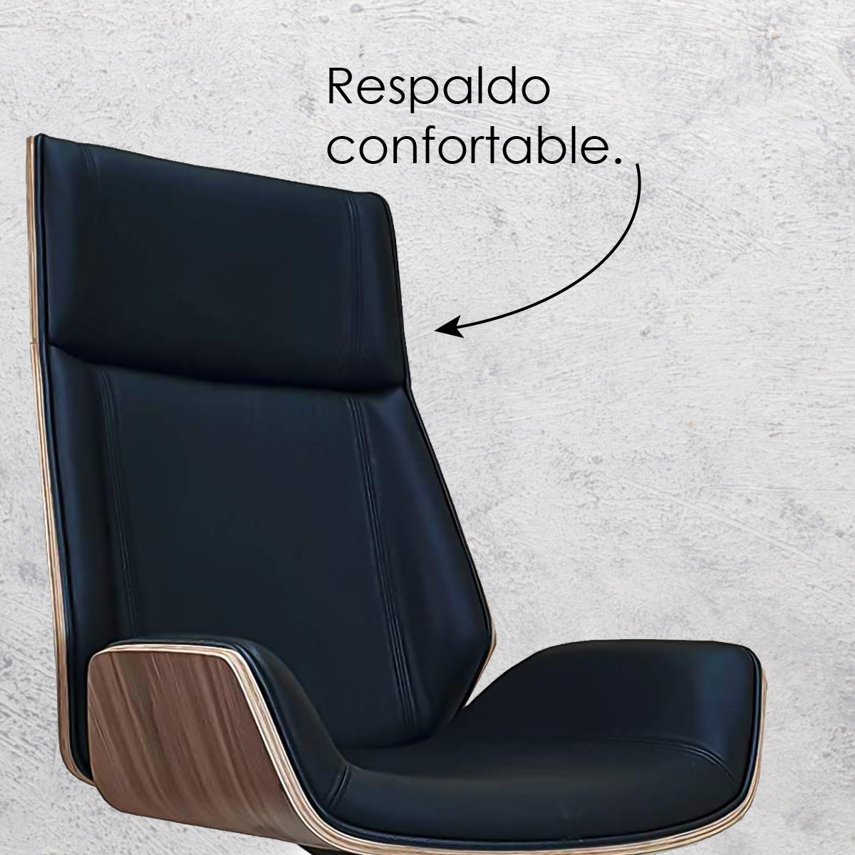 Foto 5 pulgar | Silla para Oficina Iliosinnova con Respaldo Negro