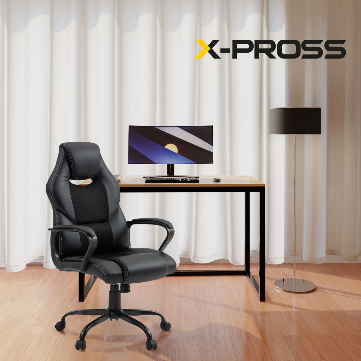Foto 1 | Silla Ejecutiva X-pross Negra