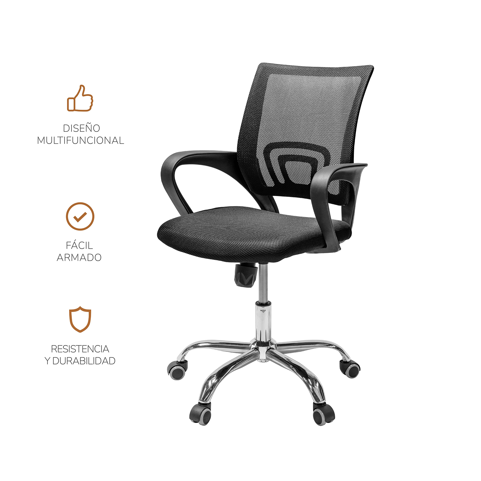 Foto 6 | Silla De Oficina Top Living Sill2 Negra