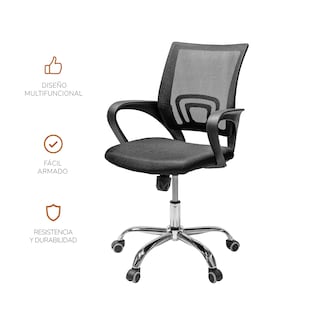 Foto 6 | Silla De Oficina Top Living Sill2 Negra