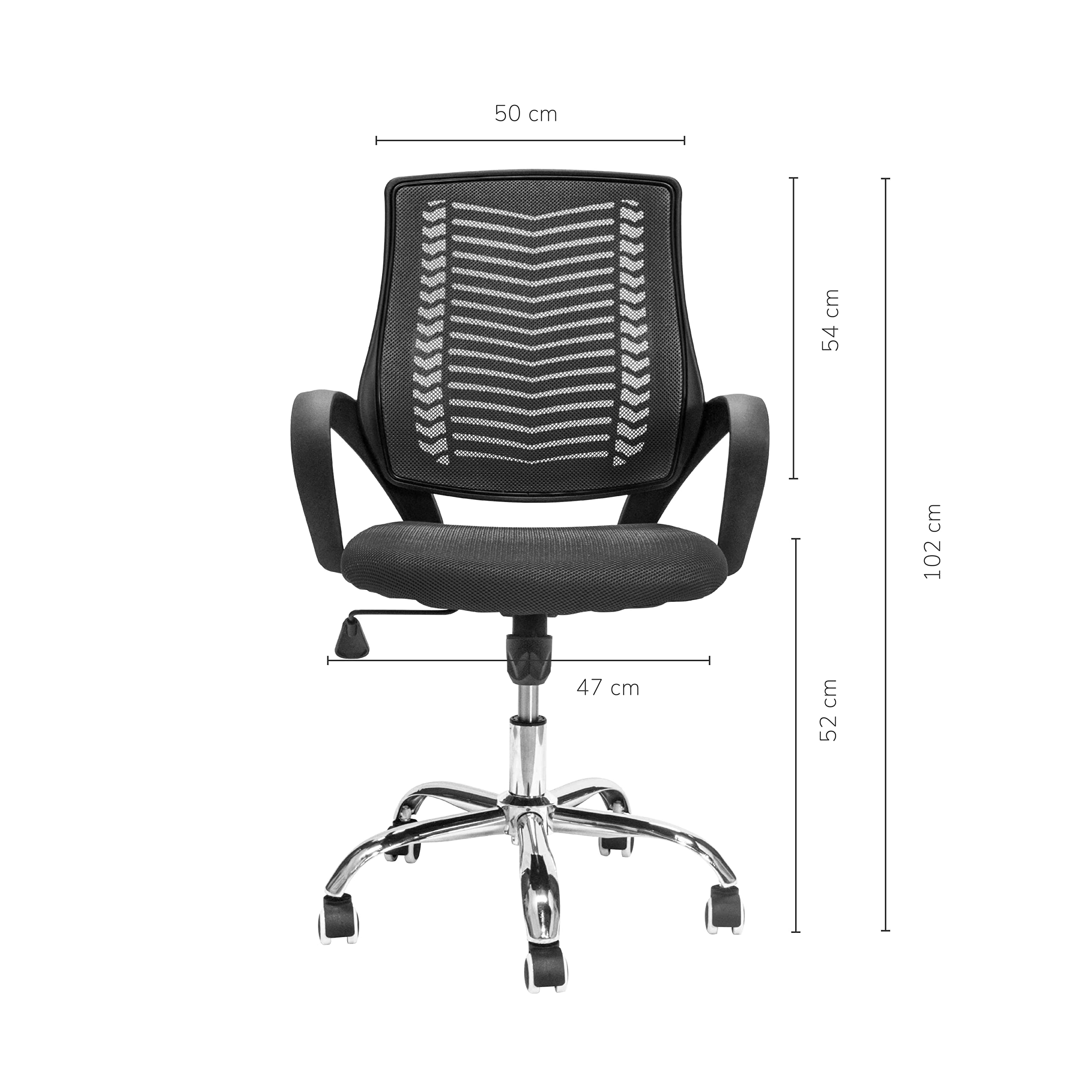 Foto 5 pulgar | Silla De Oficina Top Living Sill-C2N Negra