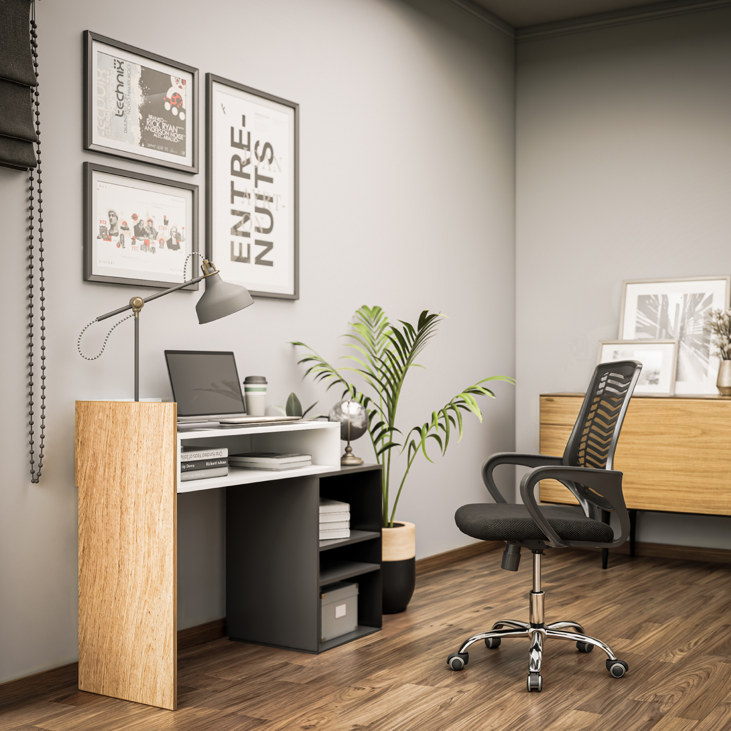 Foto 6 pulgar | Silla De Oficina Top Living Sill-C2N Negra