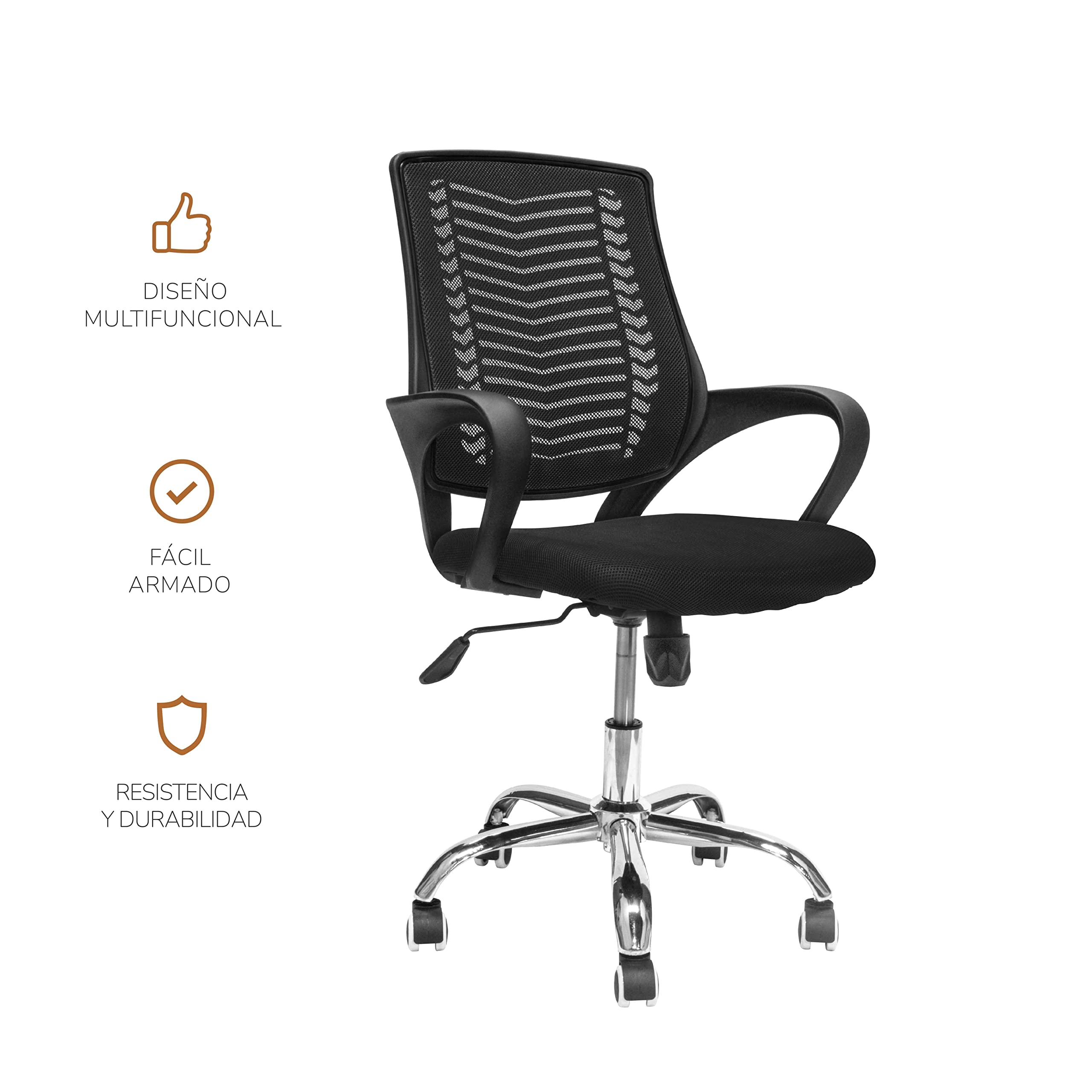 Foto 6 | Silla De Oficina Top Living Sill-C2N Negra