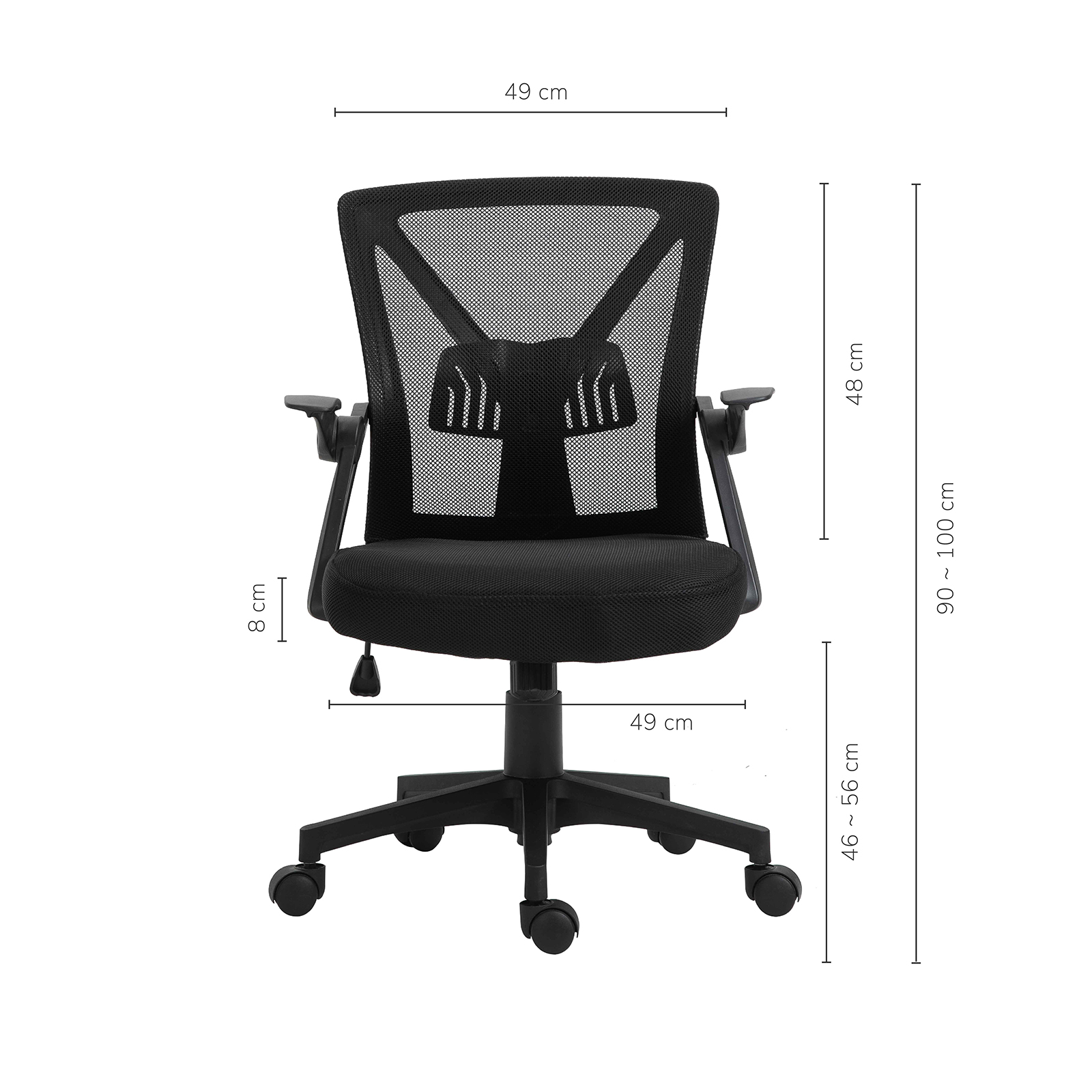 Foto 5 pulgar | Silla de Oficina Top Living Af-c4203 Negra