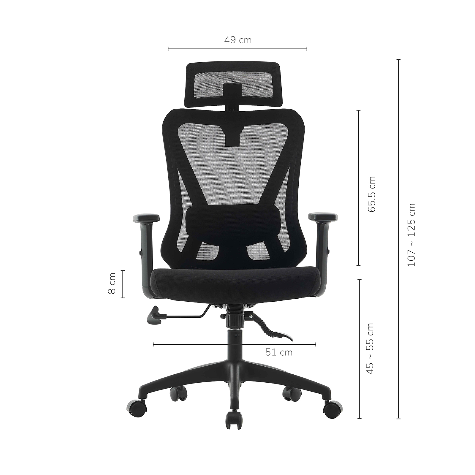 Foto 4 pulgar | Silla De Oficina Top Living AF-C4227 Negro