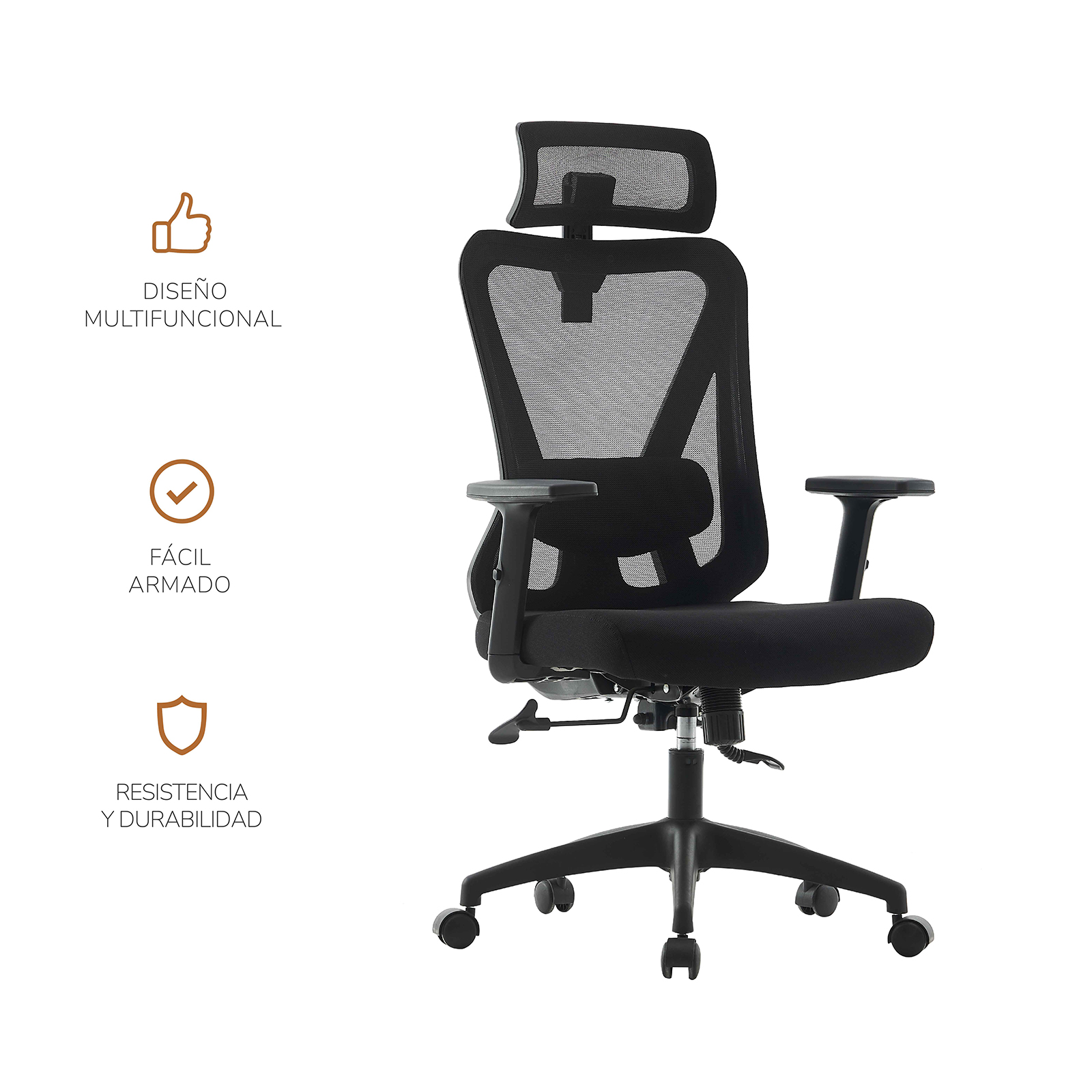 Foto 6 pulgar | Silla De Oficina Top Living AF-C4227 Negro