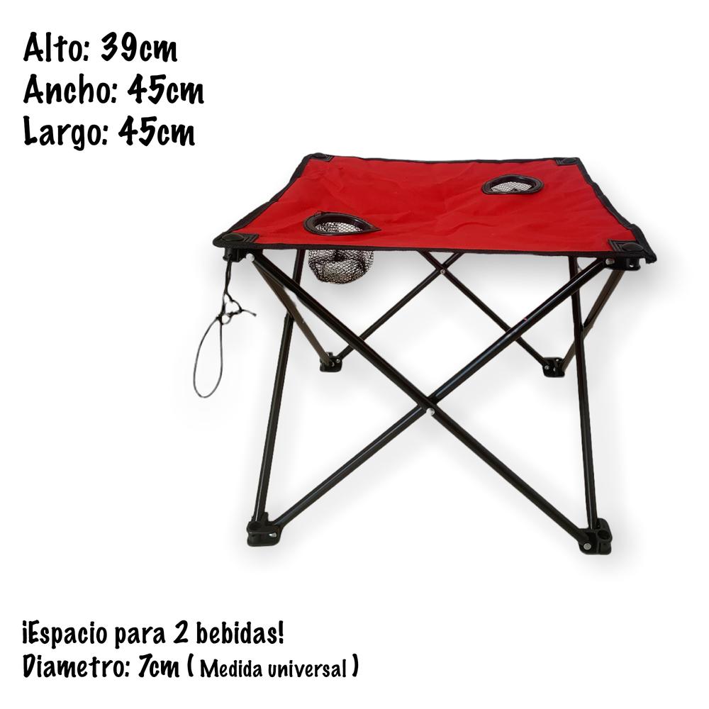 Foto 4 pulgar | 2 Sillas Playera Plegable Para Camping Jardin Con Mesa