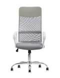 Silla Ejecutiva Para Oficina Tapizado Mesh Ergonómica Economalla Blanca