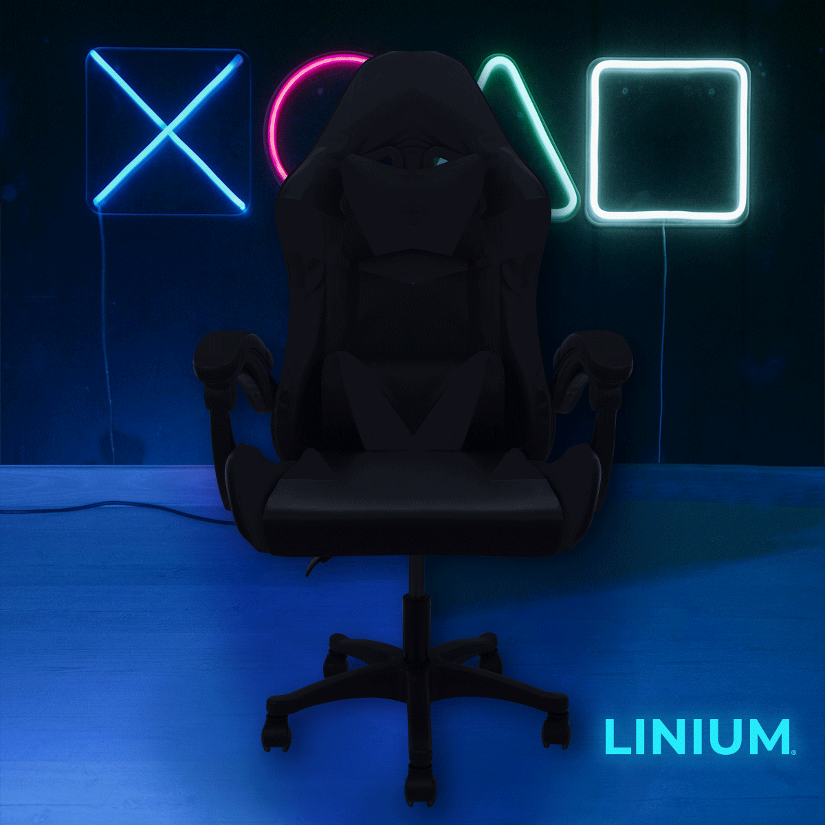 Foto 3 | Silla Gamer Linium Negra