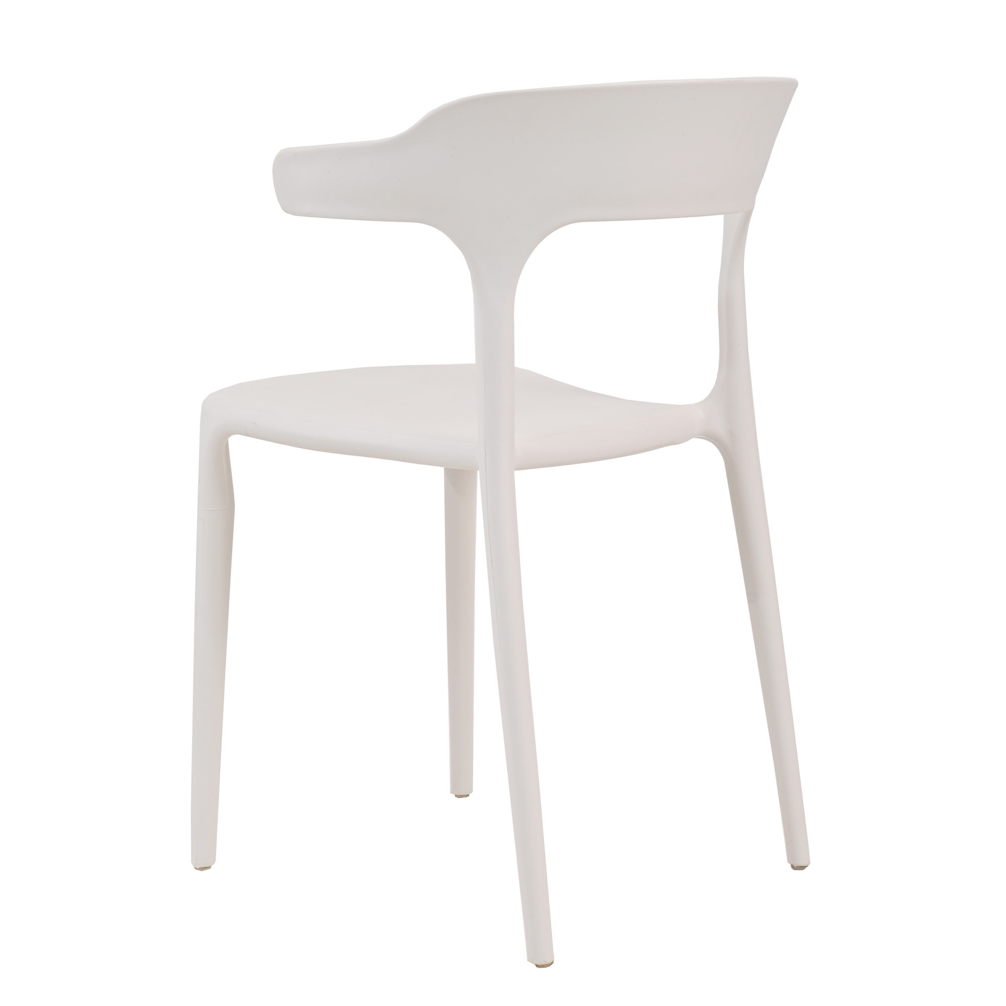 Foto 4 pulgar | Set 4 Sillas Comedor Jardin Apilables Pvc Interior Exterior Eke Color Blanco