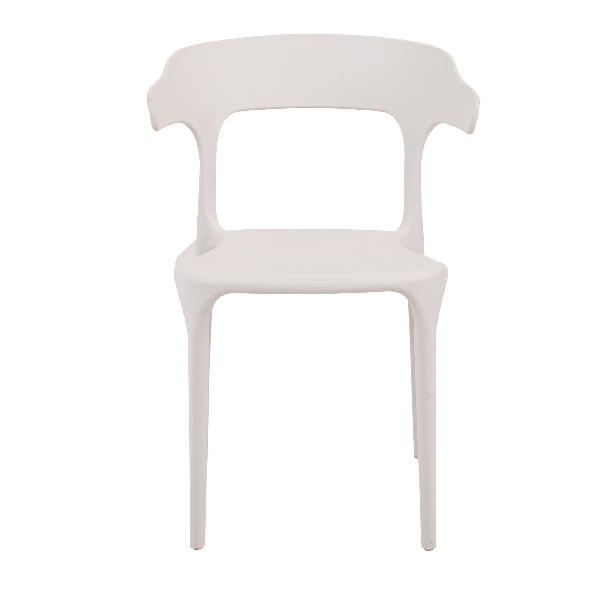 Foto 5 pulgar | Set 4 Sillas Comedor Jardin Apilables Pvc Interior Exterior Eke Color Blanco