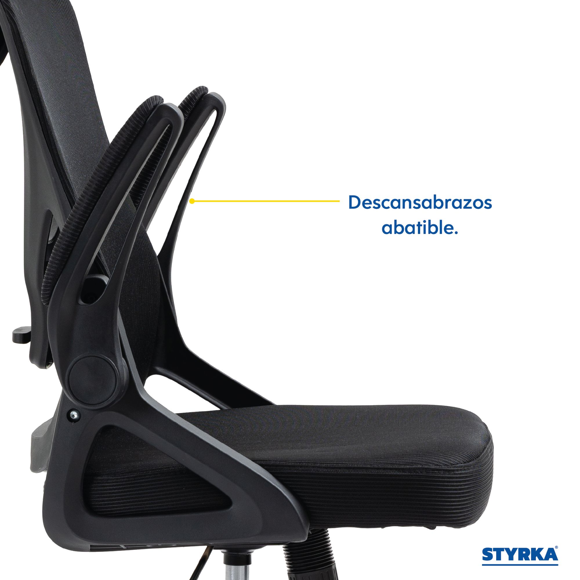 Foto 3 | Silla de Oficina Styrka Negra