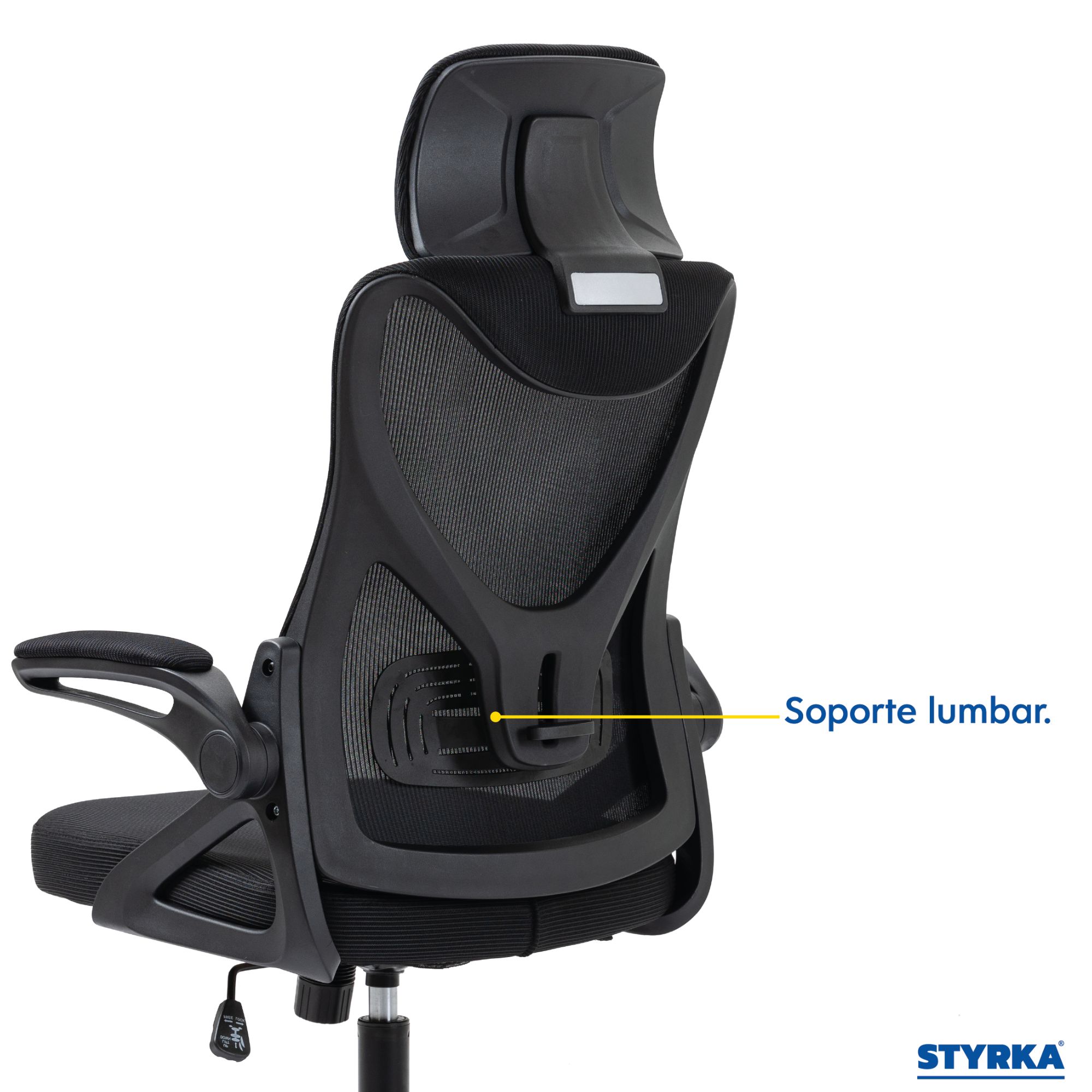 Foto 5 | Silla de Oficina Styrka Negra