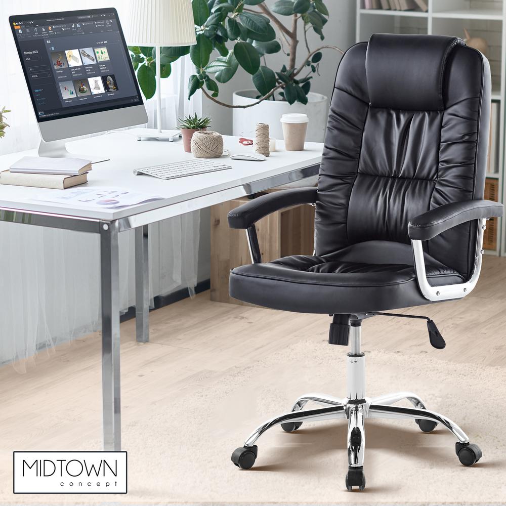 Foto 5 pulgar | Silla de Oficina Midtown Concept Negra