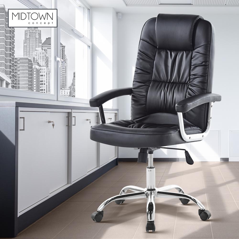Foto 6 pulgar | Silla de Oficina Midtown Concept Negra