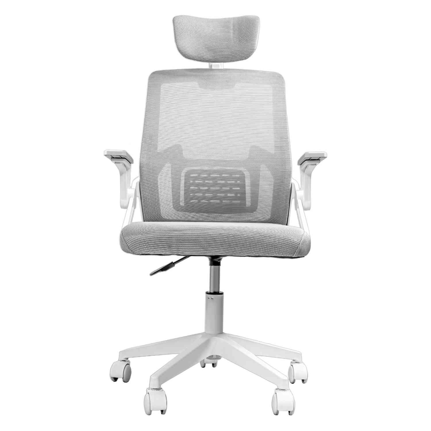 Foto 7 pulgar | Silla Oficina Ejecutiva Reclinable Ergonómica Con Cabecera Gris