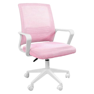 Foto 3 | Silla Oficina Ajustable Ejecutiva Ergonomica Escritorio Rosa