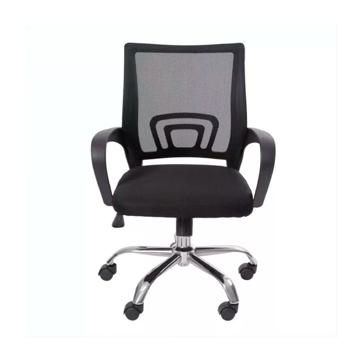 Silla Escritorio Oficina Negra Respaldo Posa Brazo Lumbar