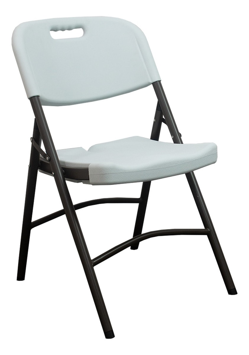 Silla Plegable de Plástico Jardín y Eventos JOSIVNA en Blanco $1,224