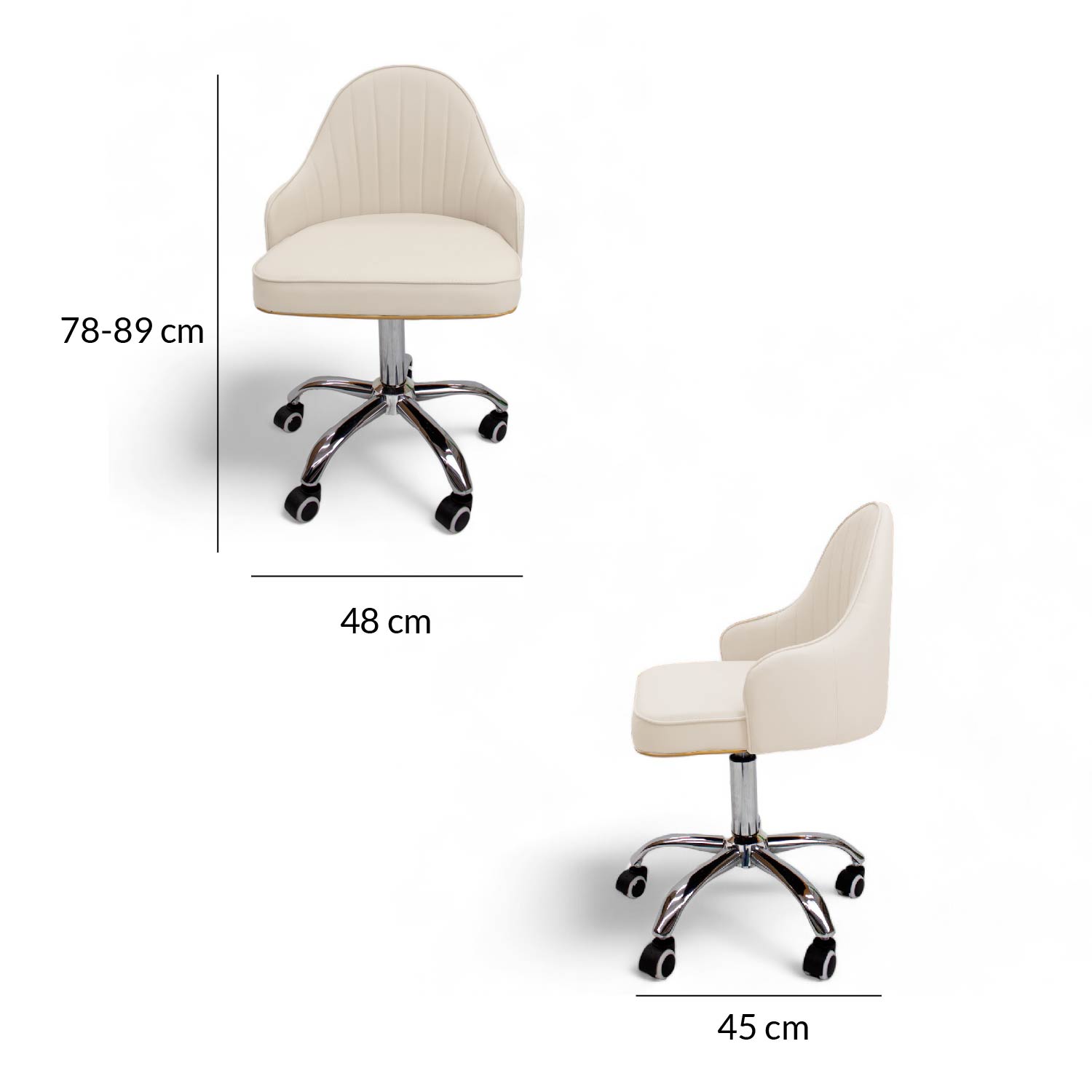 Foto 3 pulgar | Silla Para Oficina Ilios Innova Sotokio-bla Color Blanca Tokio