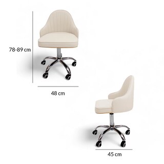 Foto 2 | Silla Para Oficina Ilios Innova Sotokio-bla Color Blanca Tokio