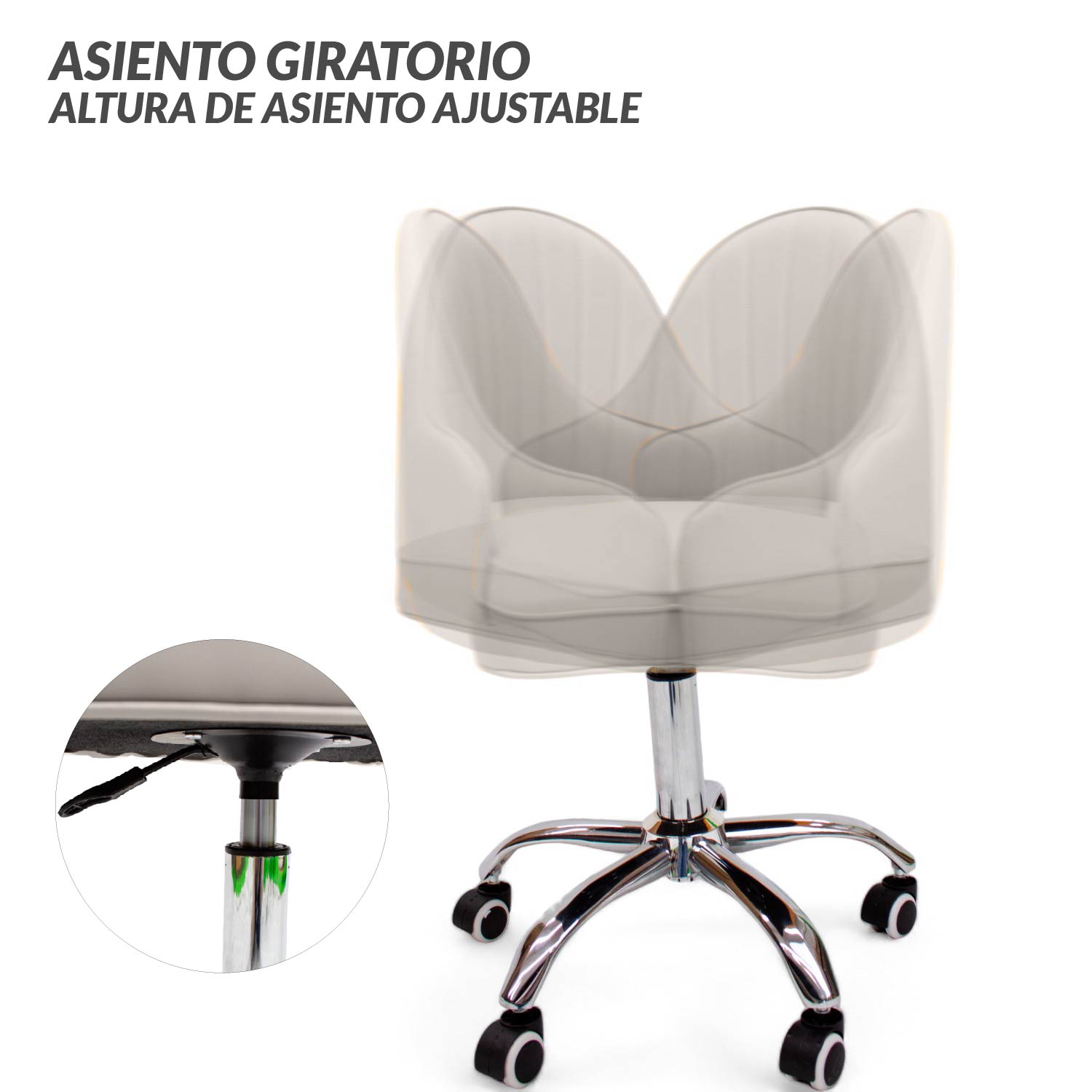 Foto 7 pulgar | Silla Para Oficina Ilios Innova Sotokio-bla Color Blanca Tokio