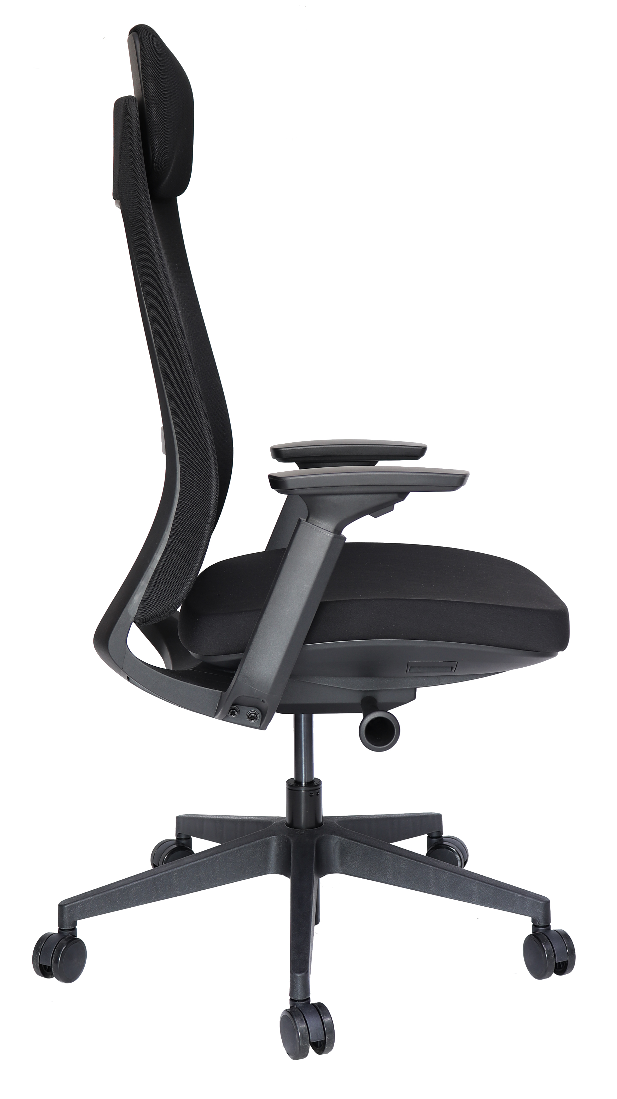 Foto 3 pulgar | Silla Ejecutiva Para Oficina Ergonómica Con Cabecera Modelo Quo Color Negro