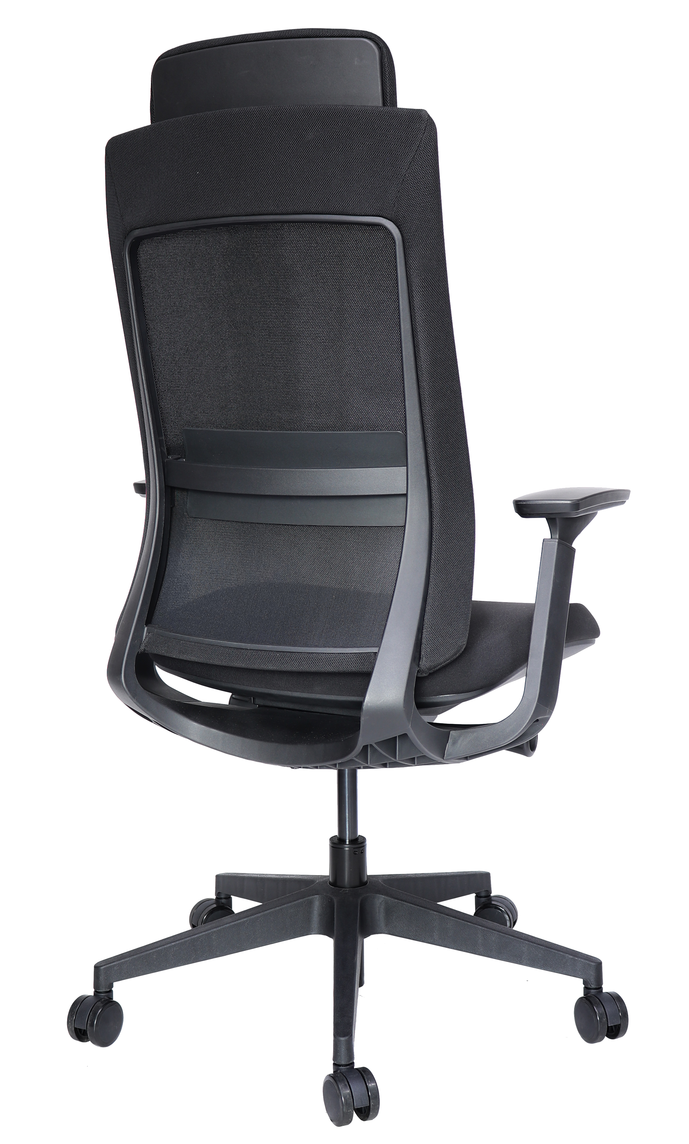 Foto 4 pulgar | Silla Ejecutiva Para Oficina Ergonómica Con Cabecera Modelo Quo Color Negro