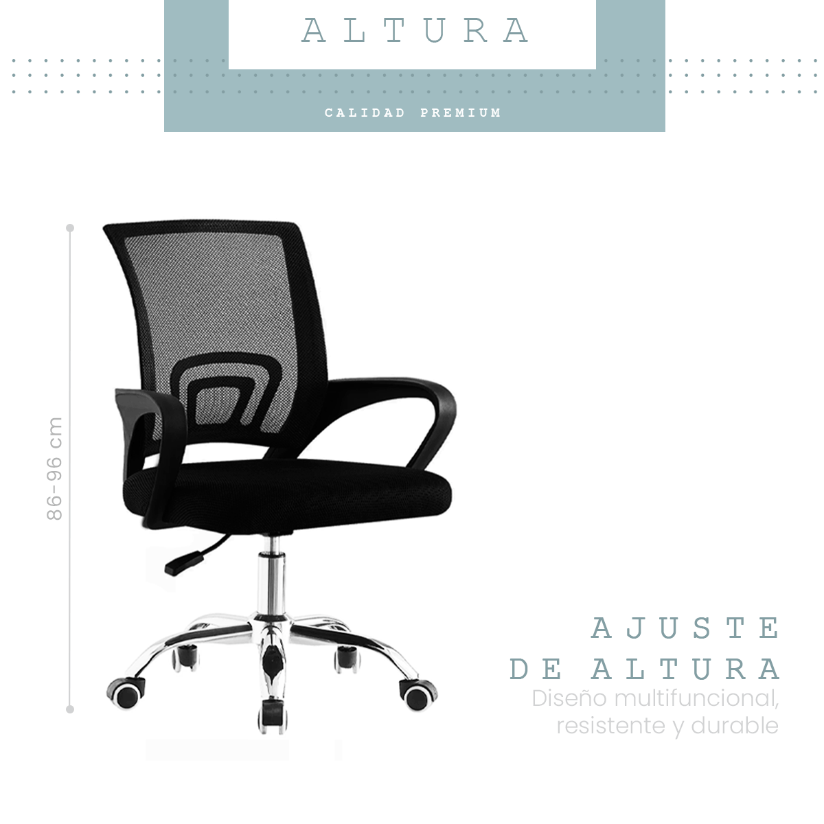 Foto 7 pulgar | Silla para Escritorio Linium Negra