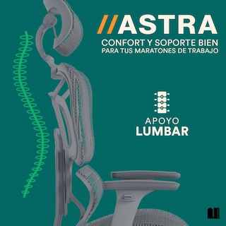 Foto 2 | Silla De Oficina Premium Mubson. Silla Ejecutiva Astra Gris