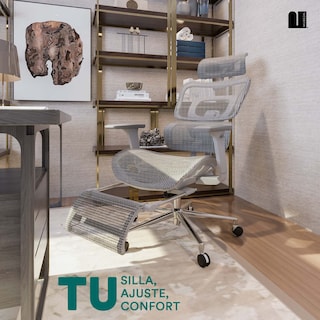 Foto 7 | Silla De Oficina Premium Mubson. Silla Ejecutiva Astra Gris