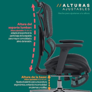 Foto 6 | Silla De Oficina Premium Mubson.silla Ejecutiva Astra Gris