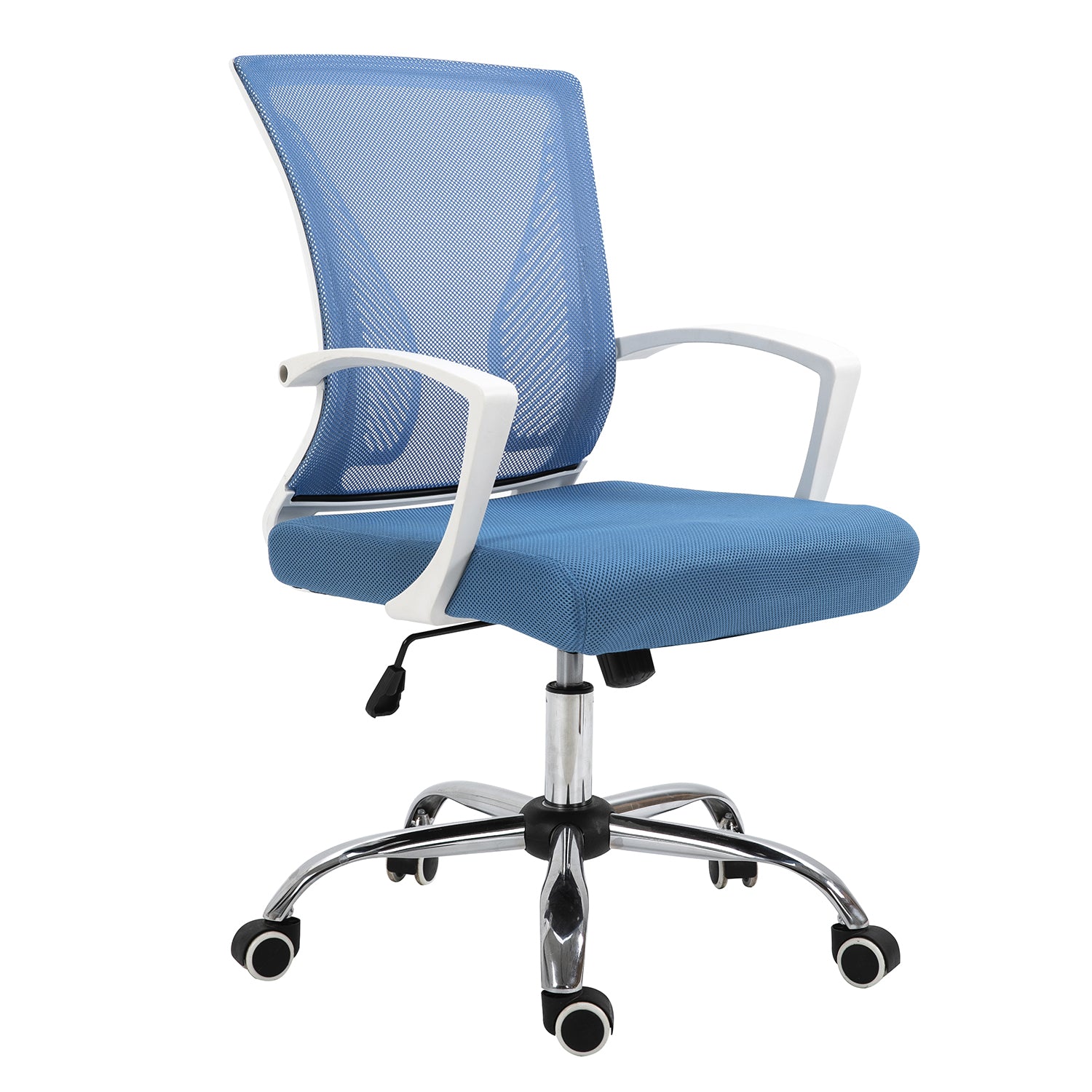 Silla De Oficina Top Living Paris Ergonómica Semi Reclinable Azul