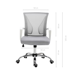Foto 3 | Silla De Oficina Top Living Burdeos Semi Reclinable Gris