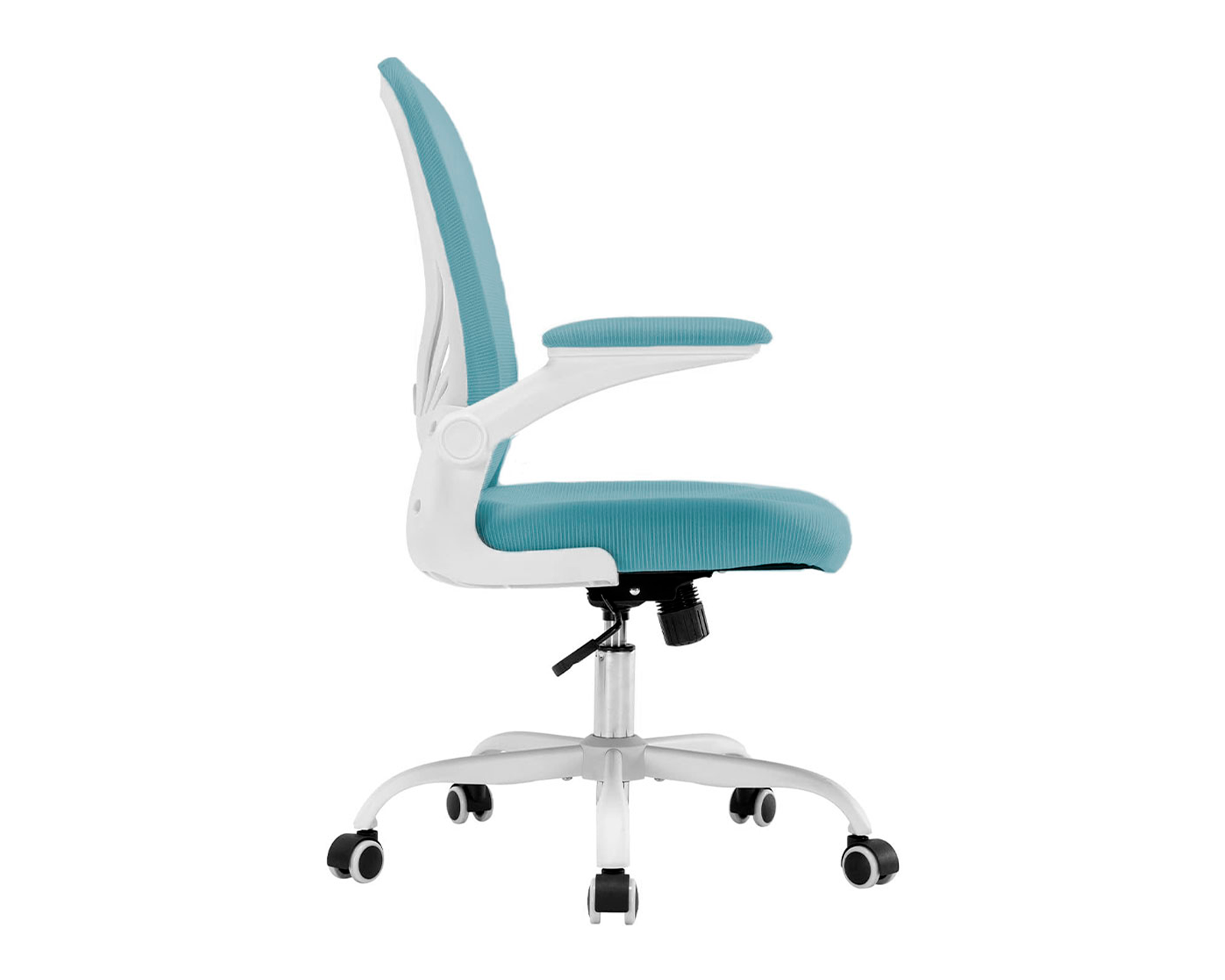 Foto 4 pulgar | Silla De Oficina Ergonómica Con Altura Ajustable Azul Bluelander