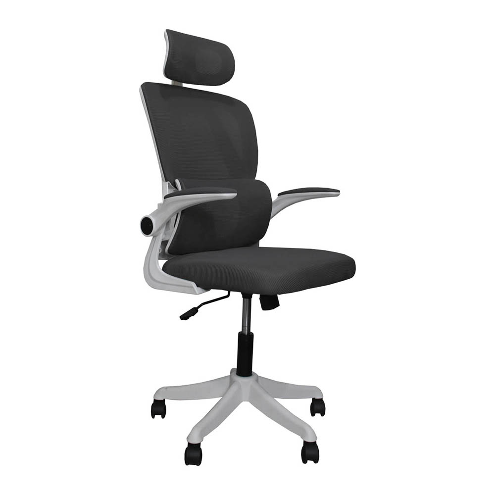 Foto 2 pulgar | Silla de Oficina Vanlig Ejecutiva Ergonómica Giratoria Negra